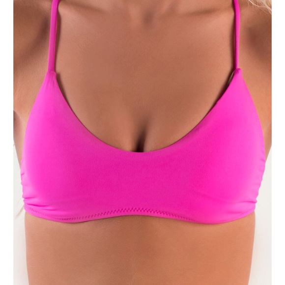 Macrame pink bikini top - Picture 4 of 8